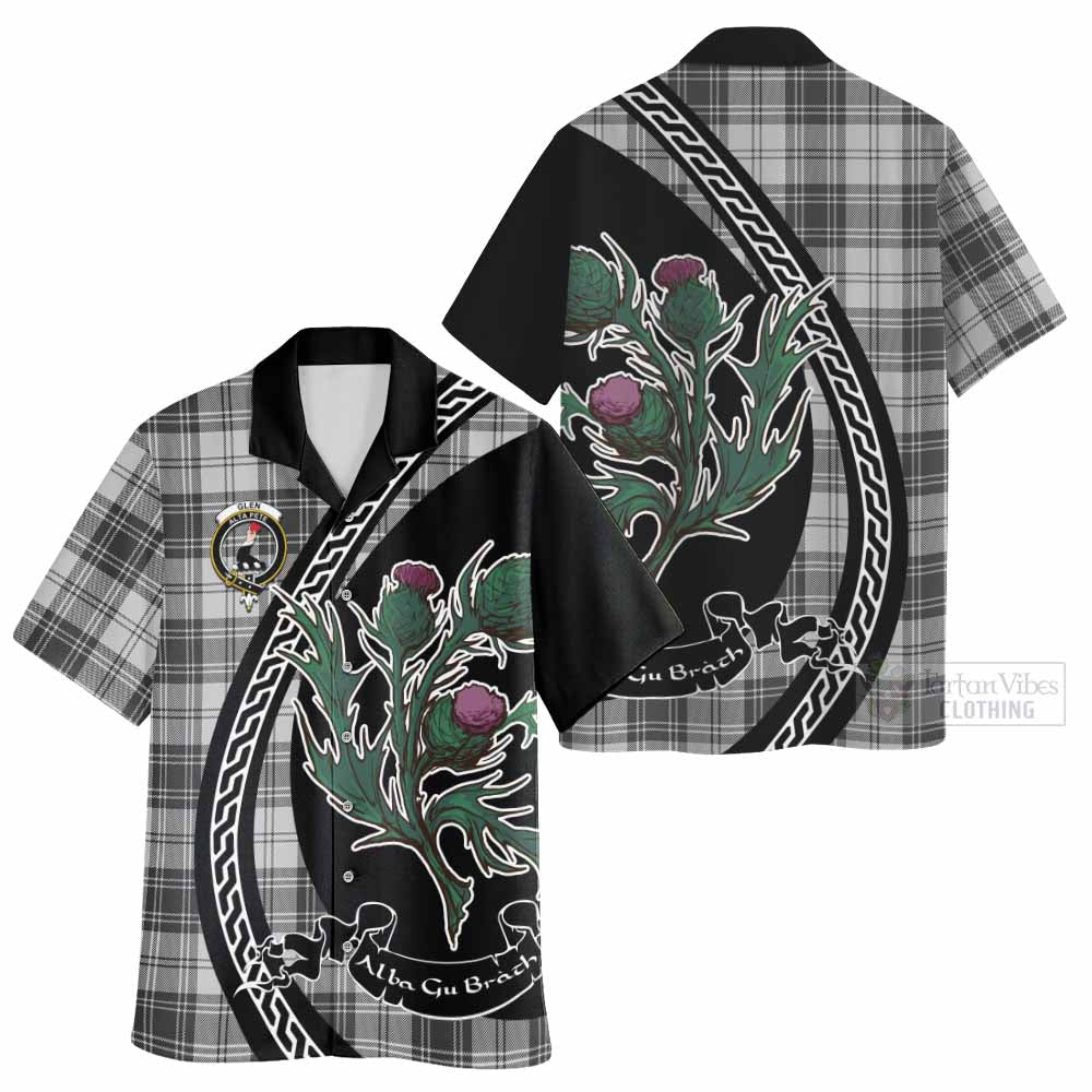 Glen Family Crest Tartan Hawaiian Shirt Alba Thistle Inspired - Tartan Vibes Clothing