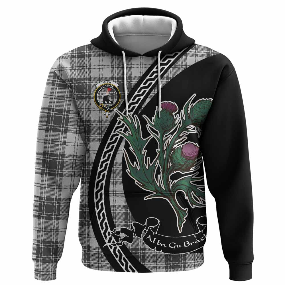 Glen Family Crest Tartan Hoodie Alba Thistle Inspired - Tartan Vibes Clothing