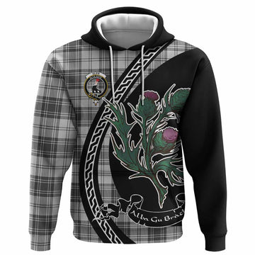 Glen Family Crest Tartan Hoodie Alba Thistle Inspired