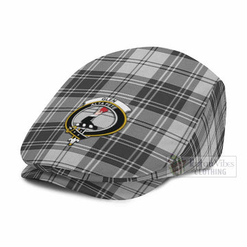 Glen Family Crest Tartan Jeff Cap, Tartan Flat Cap