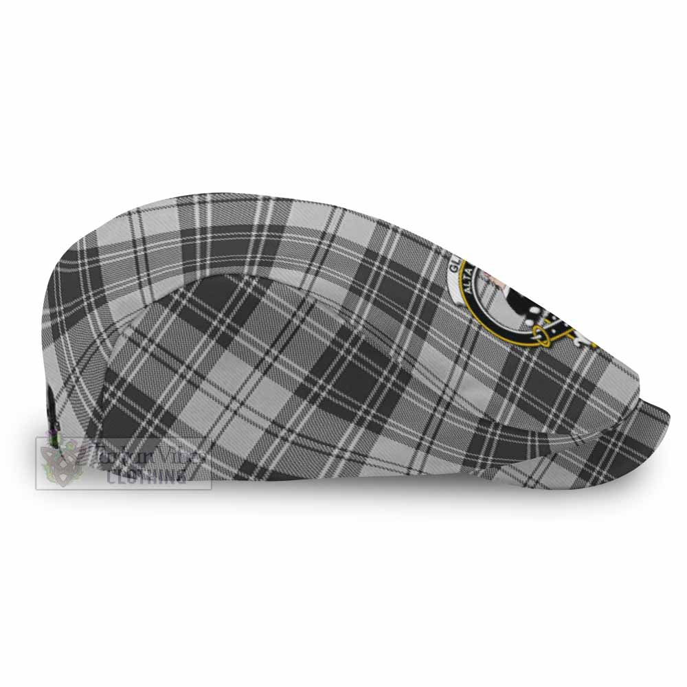 Glen Family Crest Tartan Jeff Cap, Tartan Flat Cap