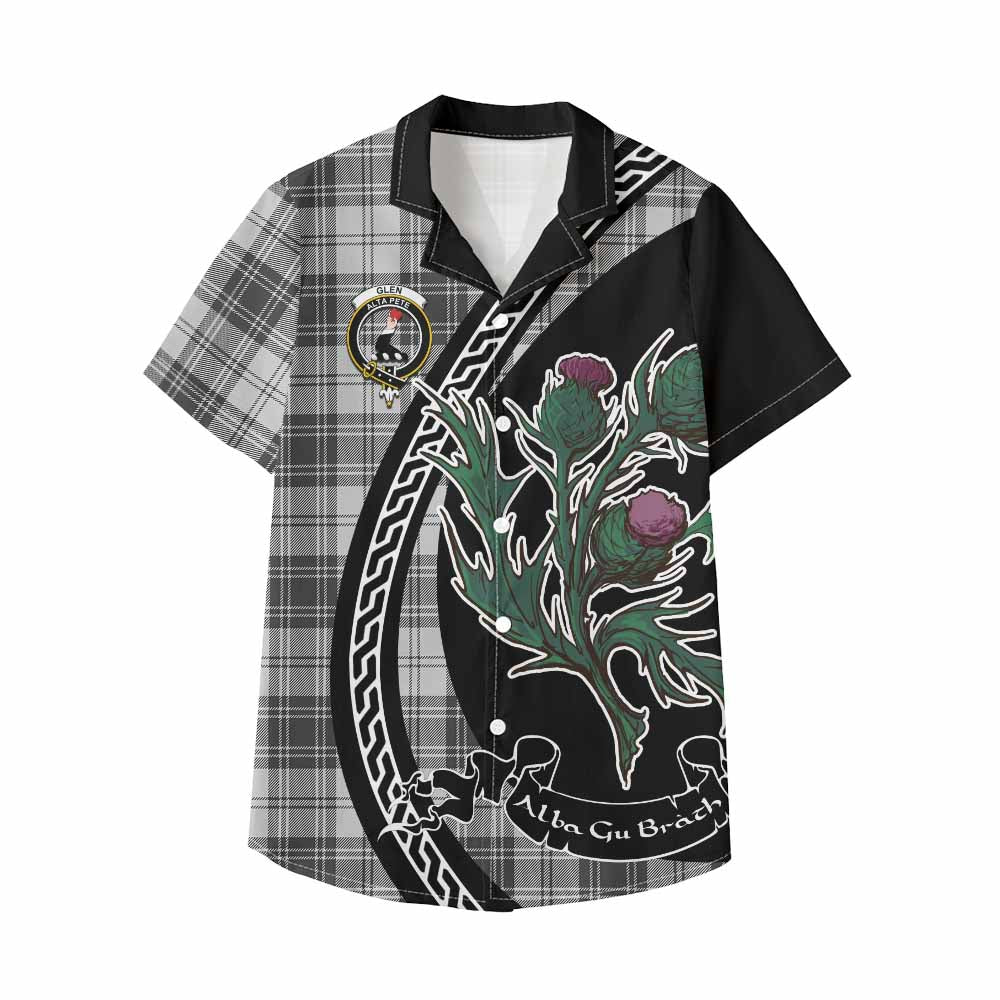 Glen Family Crest Tartan Kid Hawaiian Shirt Alba Thistle Inspired - Tartan Vibes Clothing