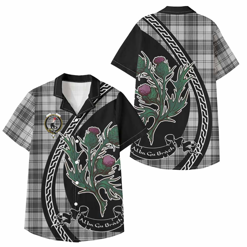 Glen Family Crest Tartan Kid Hawaiian Shirt Alba Thistle Inspired - Tartan Vibes Clothing
