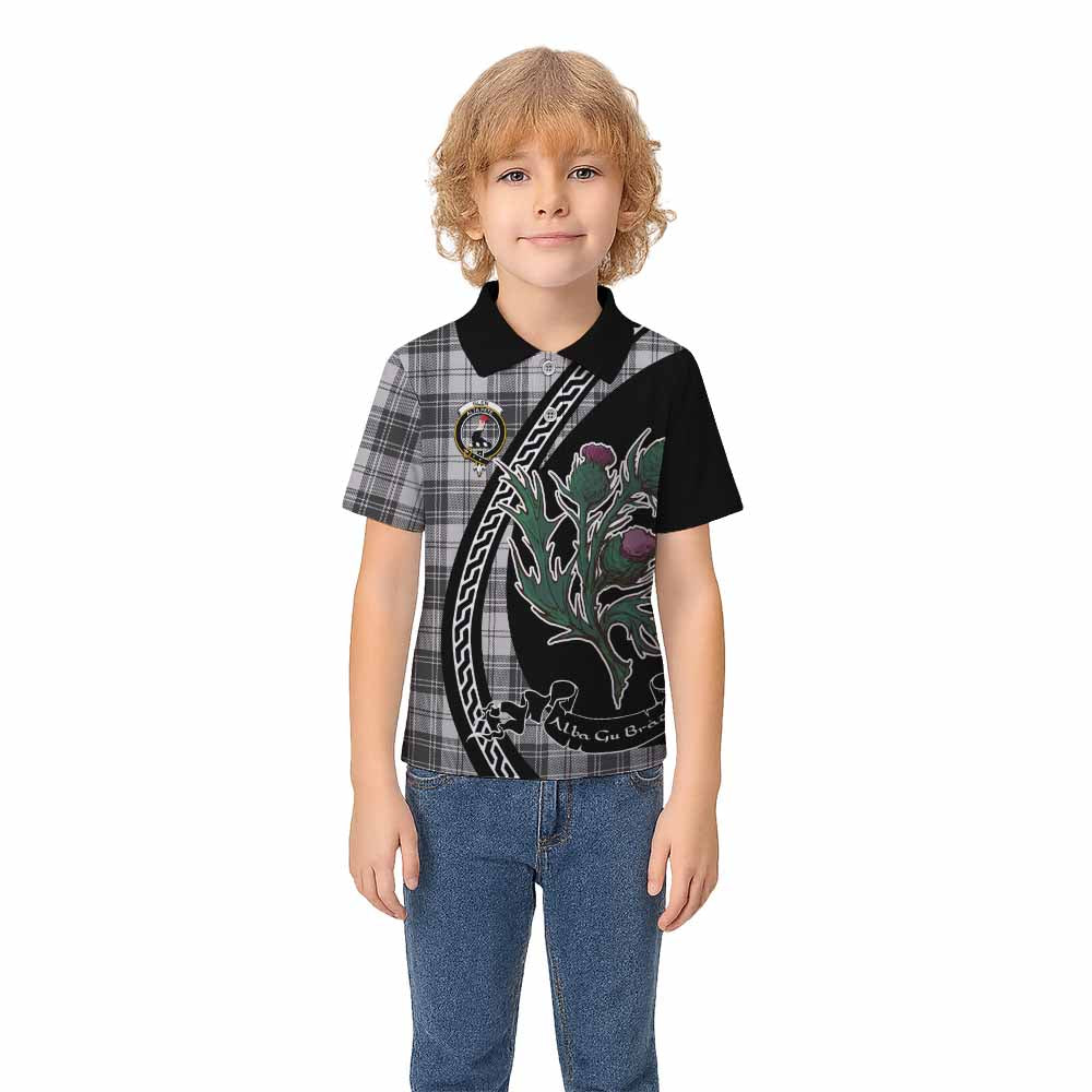 Glen Family Crest Tartan Kid Polo Shirt Alba Thistle Inspired - Tartan Vibes Clothing