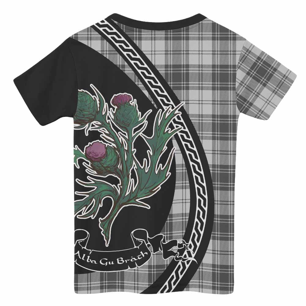 Glen Family Crest Tartan Kid T-shirt Alba Thistle Inspired - Tartan Vibes Clothing