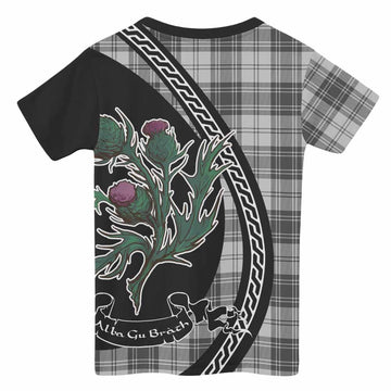 Glen Family Crest Tartan Kid T-shirt Alba Thistle Inspired - Tartan Vibes Clothing