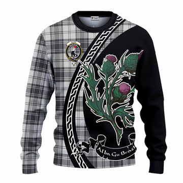Glen Family Crest Tartan Knitted Sweater Alba Thistle Inspired
