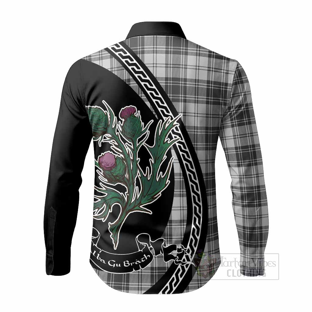 Glen Family Crest Tartan Long Sleeve Button Shirts Alba Thistle Inspired - Tartan Vibes Clothing