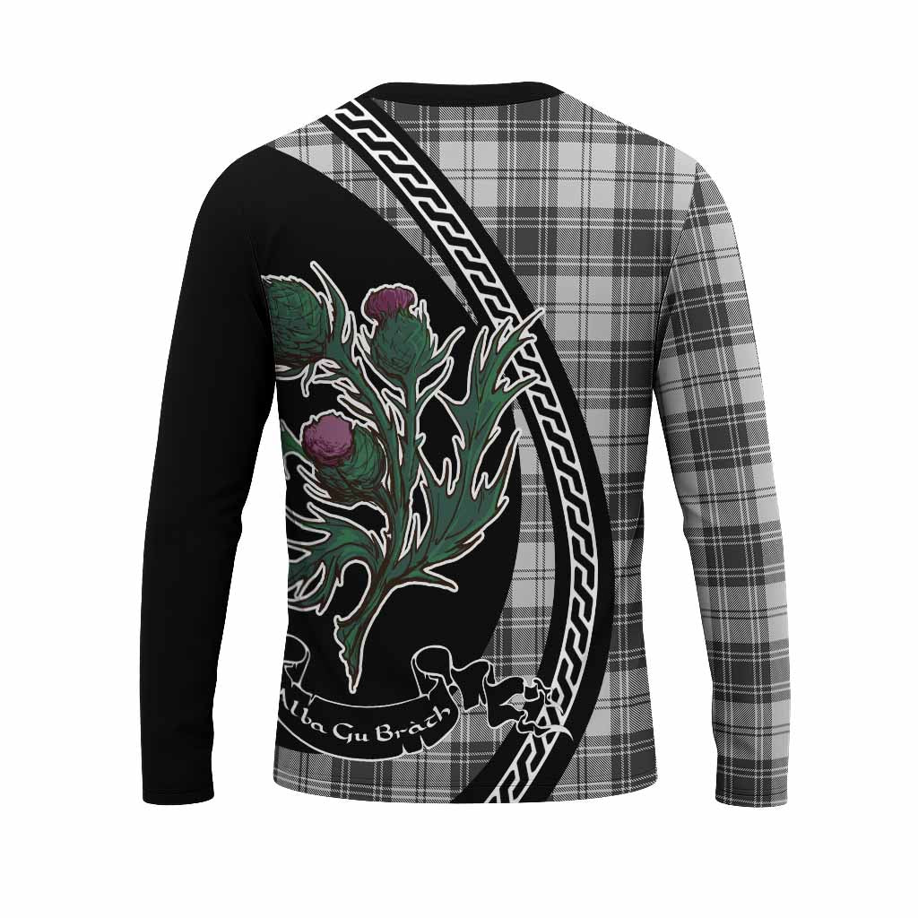 Glen Family Crest Tartan Long Sleeve T-Shirt Alba Thistle Inspired - Tartan Vibes Clothing