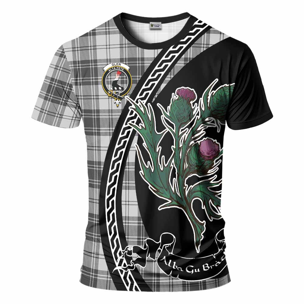 Glen Family Crest Tartan T-Shirt Alba Thistle Inspired - Tartan Vibes Clothing