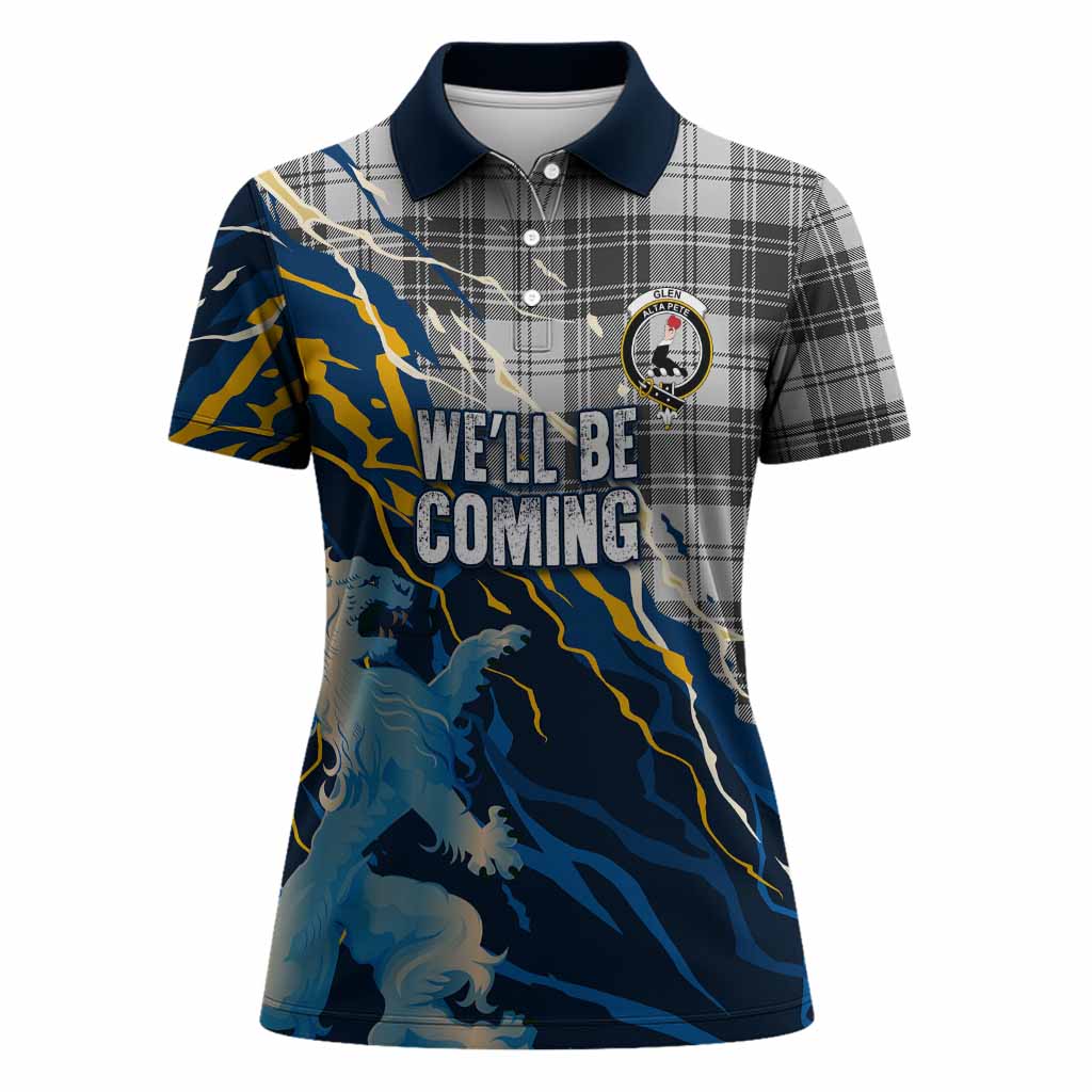 Glen Scotland Tartan Women Polo Shirt WC2026 Football - We'll Be Coming