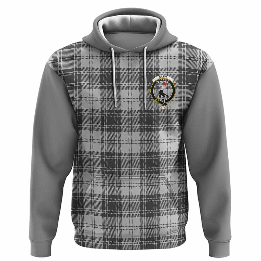 Glen Tartan Accent Hoodie with Family Crest