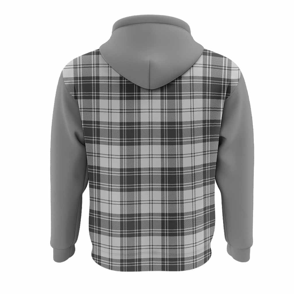 Glen Tartan Accent Hoodie with Family Crest