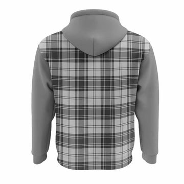 Glen Tartan Accent Hoodie with Family Crest
