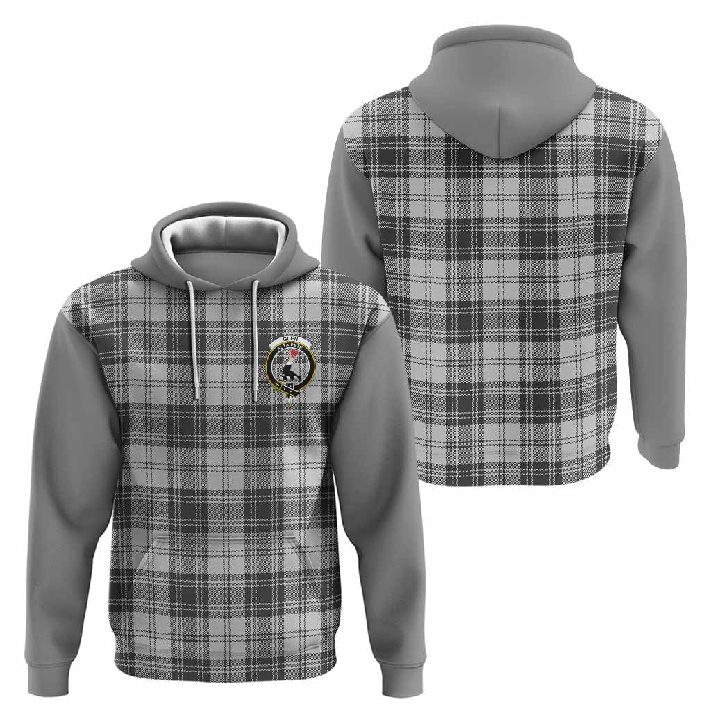 Glen Tartan Accent Hoodie with Family Crest