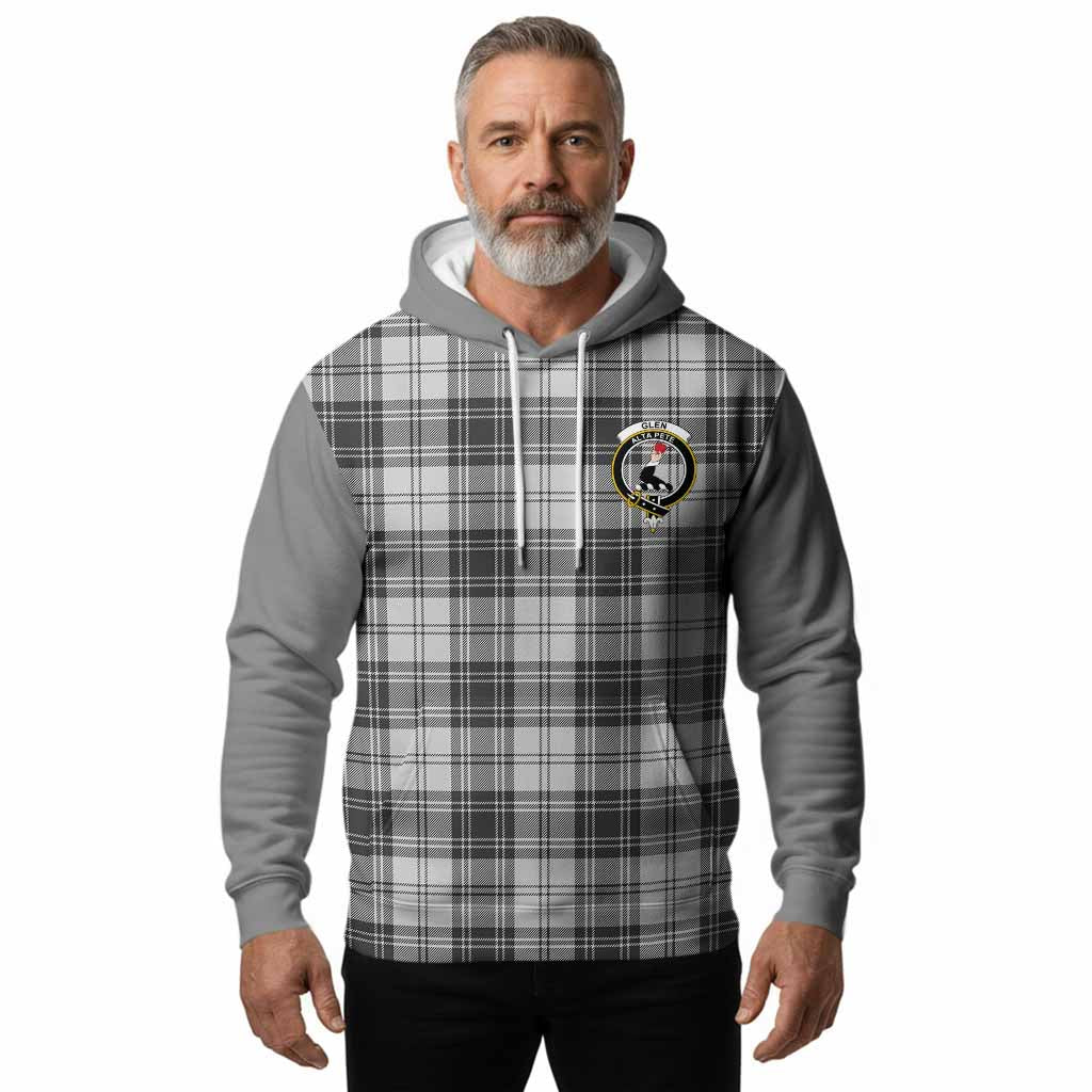 Glen Tartan Accent Hoodie with Family Crest