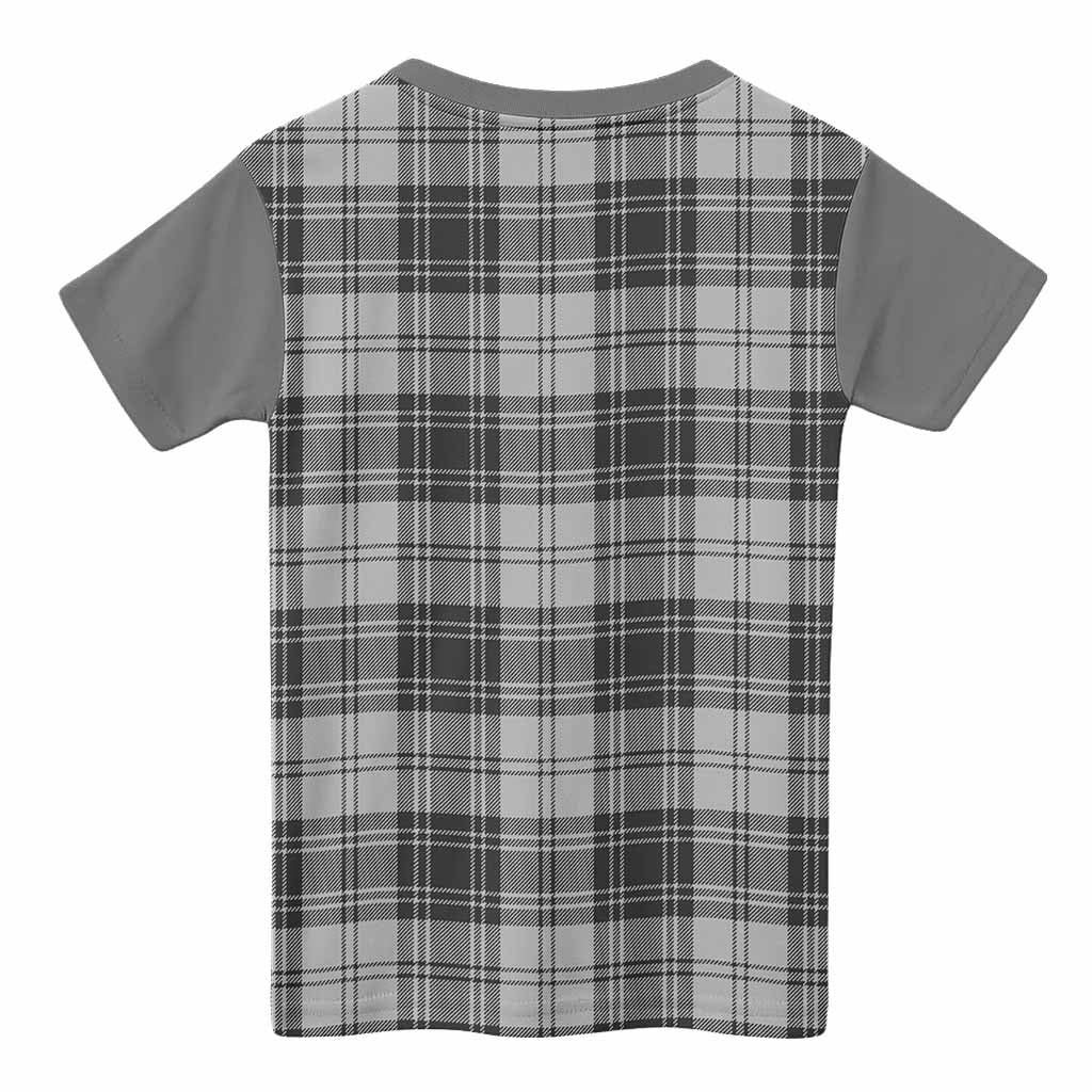 Glen Tartan Accent Kid T-shirt with Family Crest