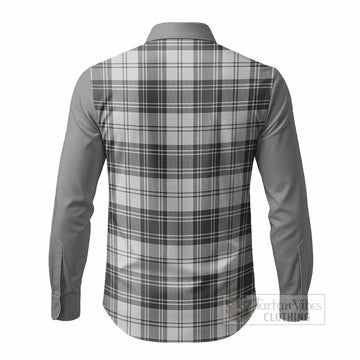 Glen Tartan Accent Long Sleeve Button Shirts with Family Crest
