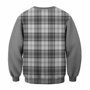 Glen Tartan Accent Sweatshirt with Family Crest