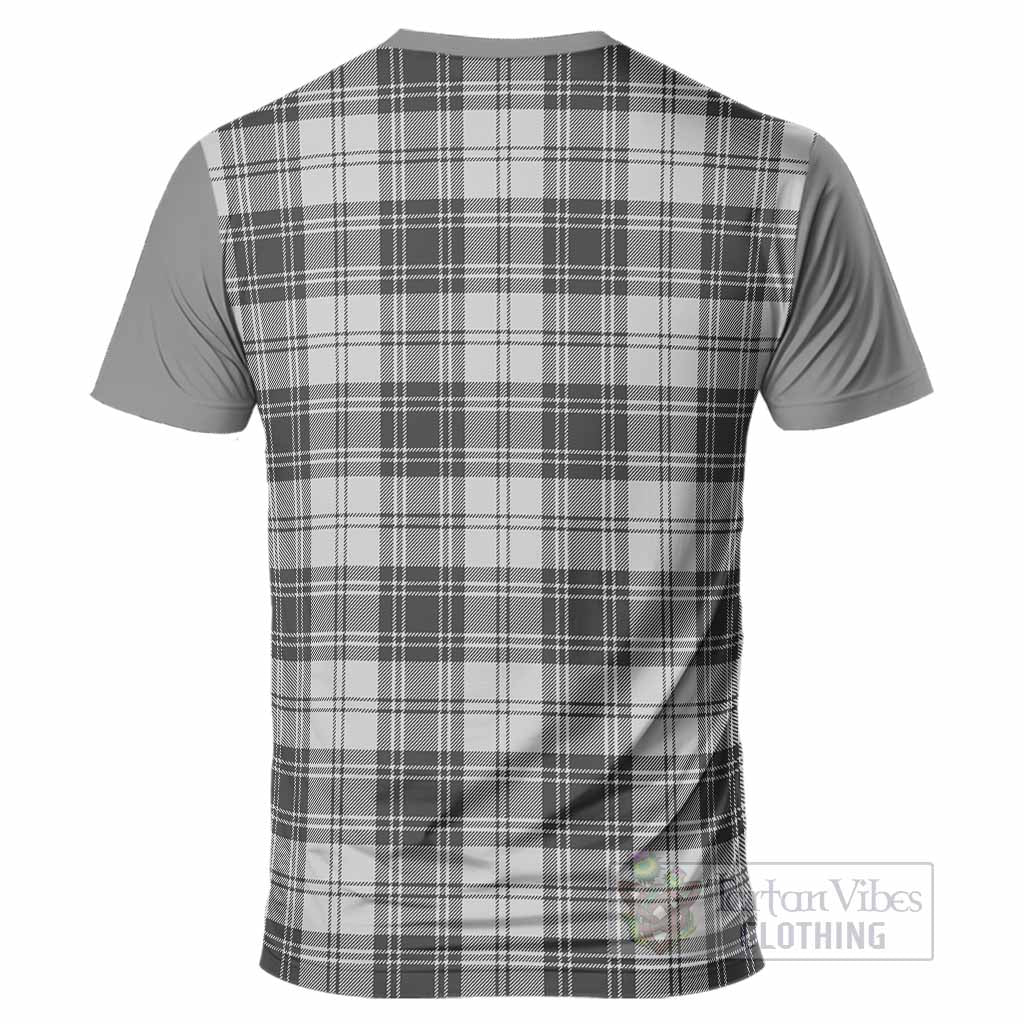 Glen Tartan Accent T-Shirt with Family Crest