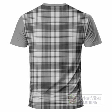 Glen Tartan Accent T-Shirt with Family Crest