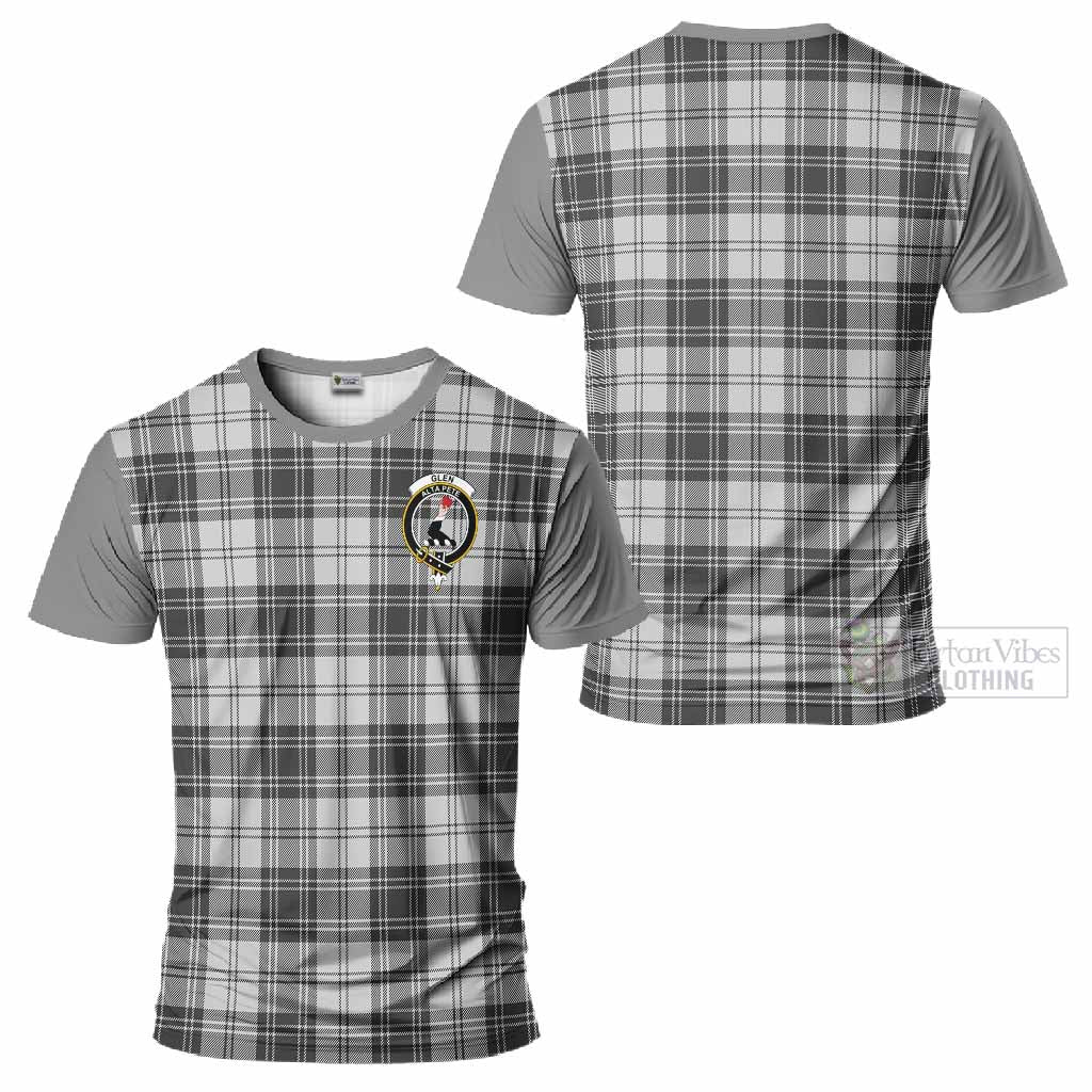 Glen Tartan Accent T-Shirt with Family Crest