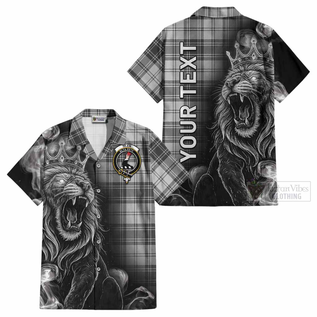 Glen Tartan Cotton Hawaiian Shirt Roaring Lion Heritage
