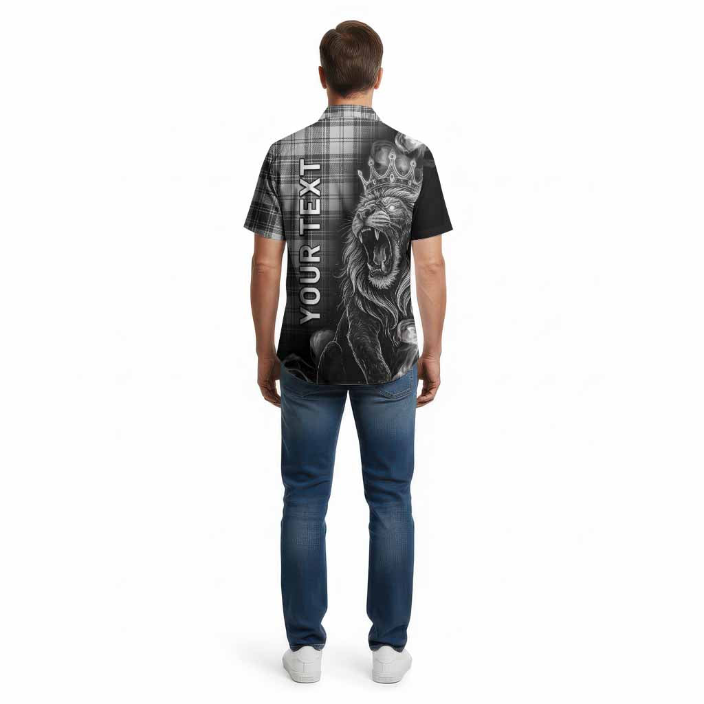Glen Tartan Cotton Hawaiian Shirt Roaring Lion Heritage