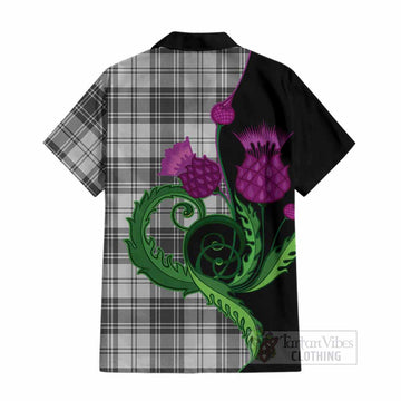 Glen Tartan Cotton Hawaiian Shirt Traditional Scottish Thistle