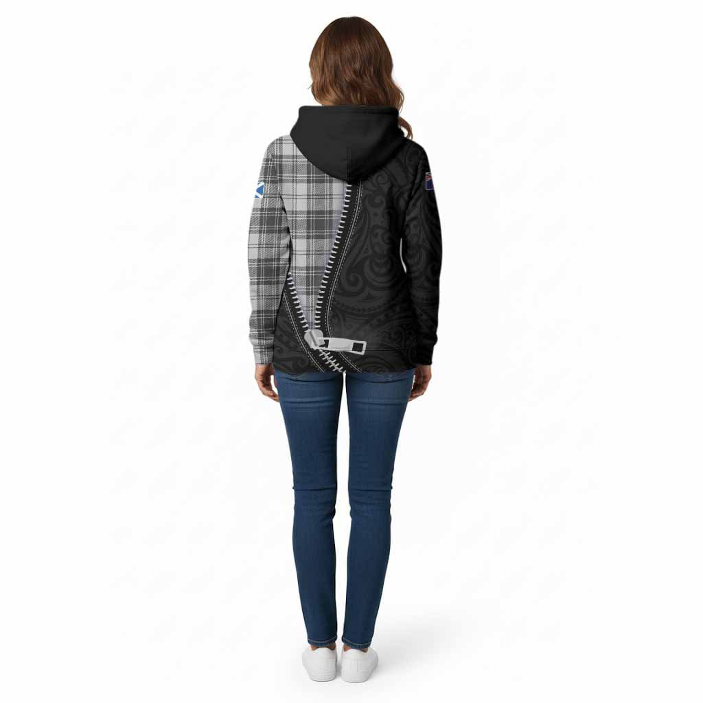 Glen Tartan Cotton Hoodie New Zealand Pattern Unique Zipper Stylized