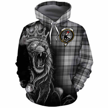 Glen Tartan Cotton Hoodie Roaring Lion Heritage