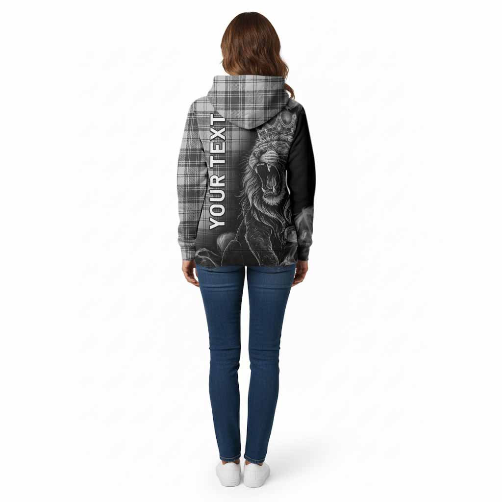 Glen Tartan Cotton Hoodie Roaring Lion Heritage