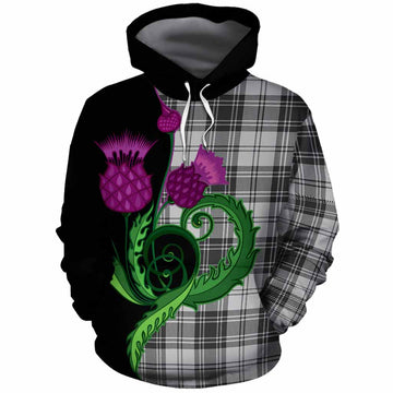 Glen Tartan Cotton Hoodie Traditional Scottish Thistle