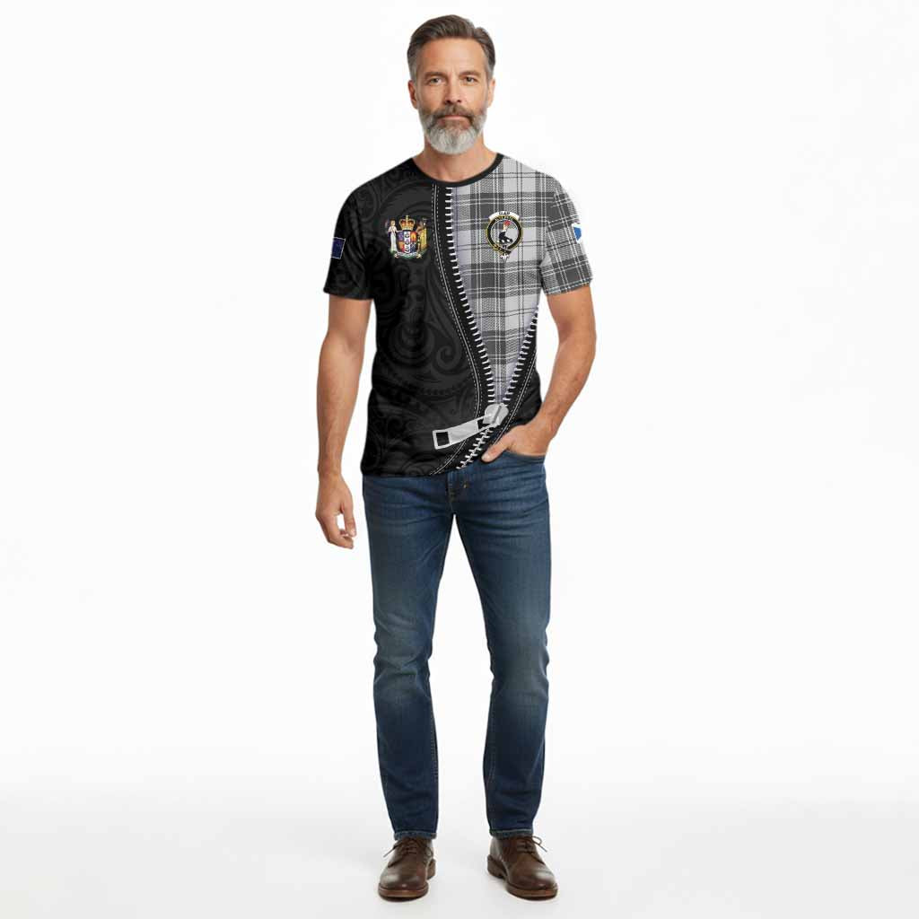 Glen Tartan Cotton T-shirt New Zealand Pattern Unique Zipper Stylized