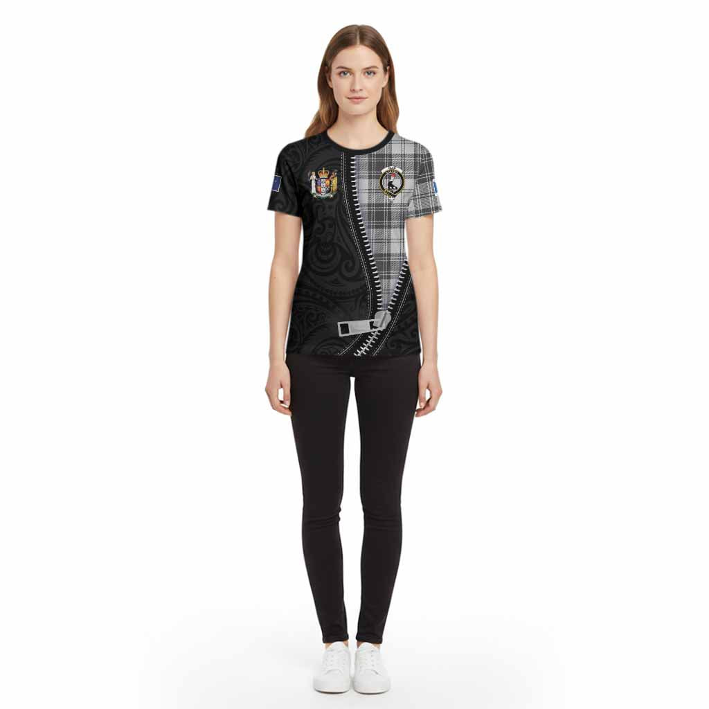 Glen Tartan Cotton T-shirt New Zealand Pattern Unique Zipper Stylized