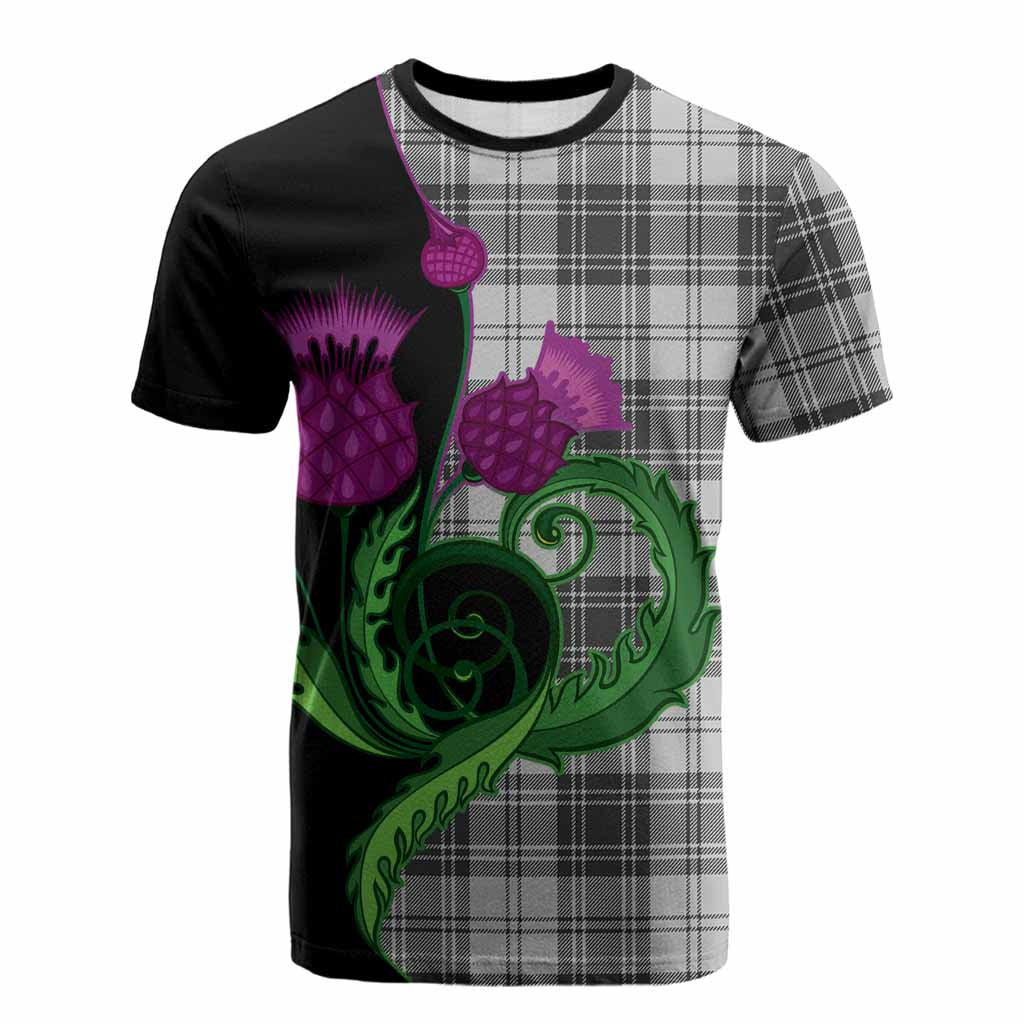 Glen Tartan Cotton T-shirt Traditional Scottish Thistle