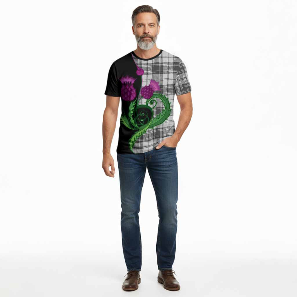 Glen Tartan Cotton T-shirt Traditional Scottish Thistle