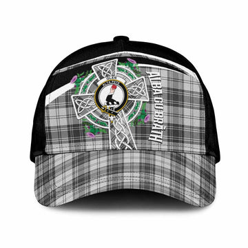 Glen Tartan Crest Classic Cap Scottish Thistle Celtic Cross Alba Gu Brath