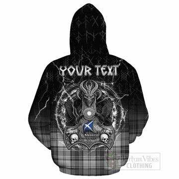 Glen Tartan Crest Cotton Hoodie Celtic Odin's Raven Legacy