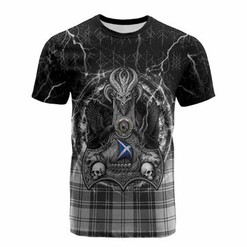 Glen Tartan Crest Cotton T-shirt Celtic Odin's Raven Legacy