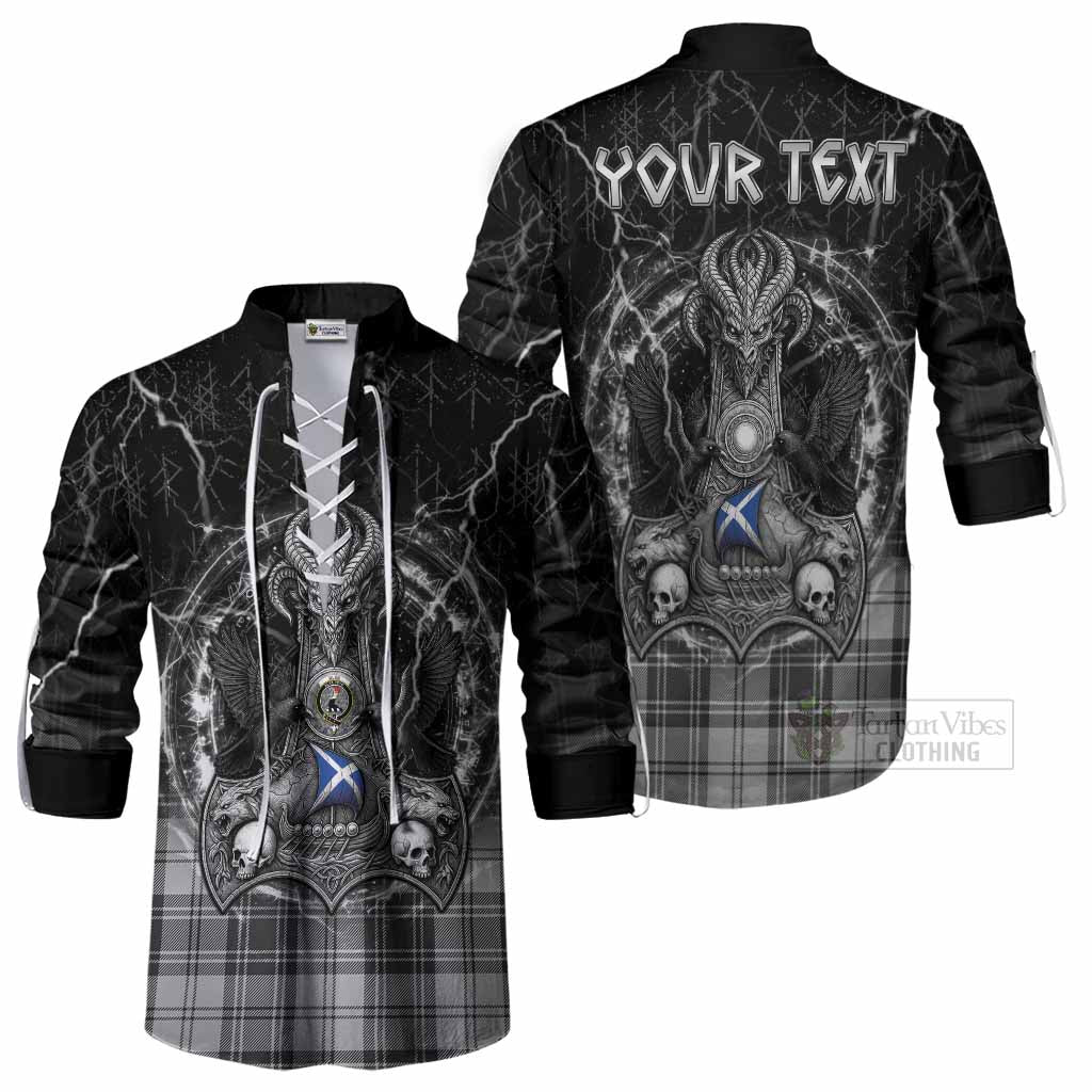 Glen Tartan Crest Ghillie Shirt Celtic Odin's Raven Legacy