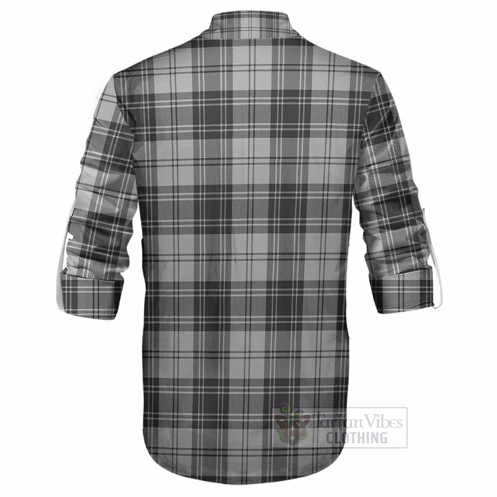 Glen Tartan Crest Ghillie Shirt Ferocious Lion Style