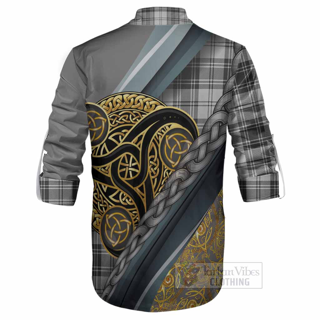 Glen Tartan Crest Ghillie Shirt Scottish Triskele Celtic