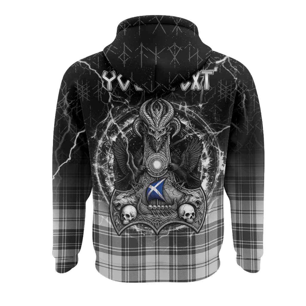 Glen Tartan Crest Hoodie Celtic Odin's Raven Legacy