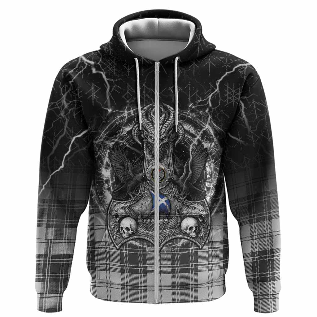Glen Tartan Crest Hoodie Celtic Odin's Raven Legacy