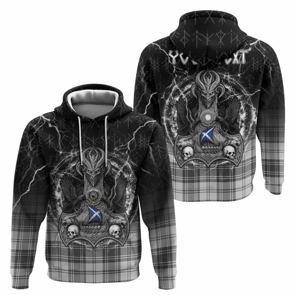 Glen Tartan Crest Hoodie Celtic Odin's Raven Legacy
