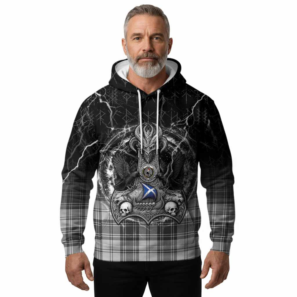 Glen Tartan Crest Hoodie Celtic Odin's Raven Legacy