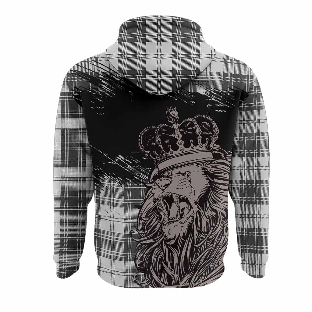Glen Tartan Crest Hoodie Crowned Lion Heritage Style