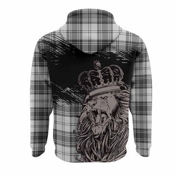 Glen Tartan Crest Hoodie Crowned Lion Heritage Style