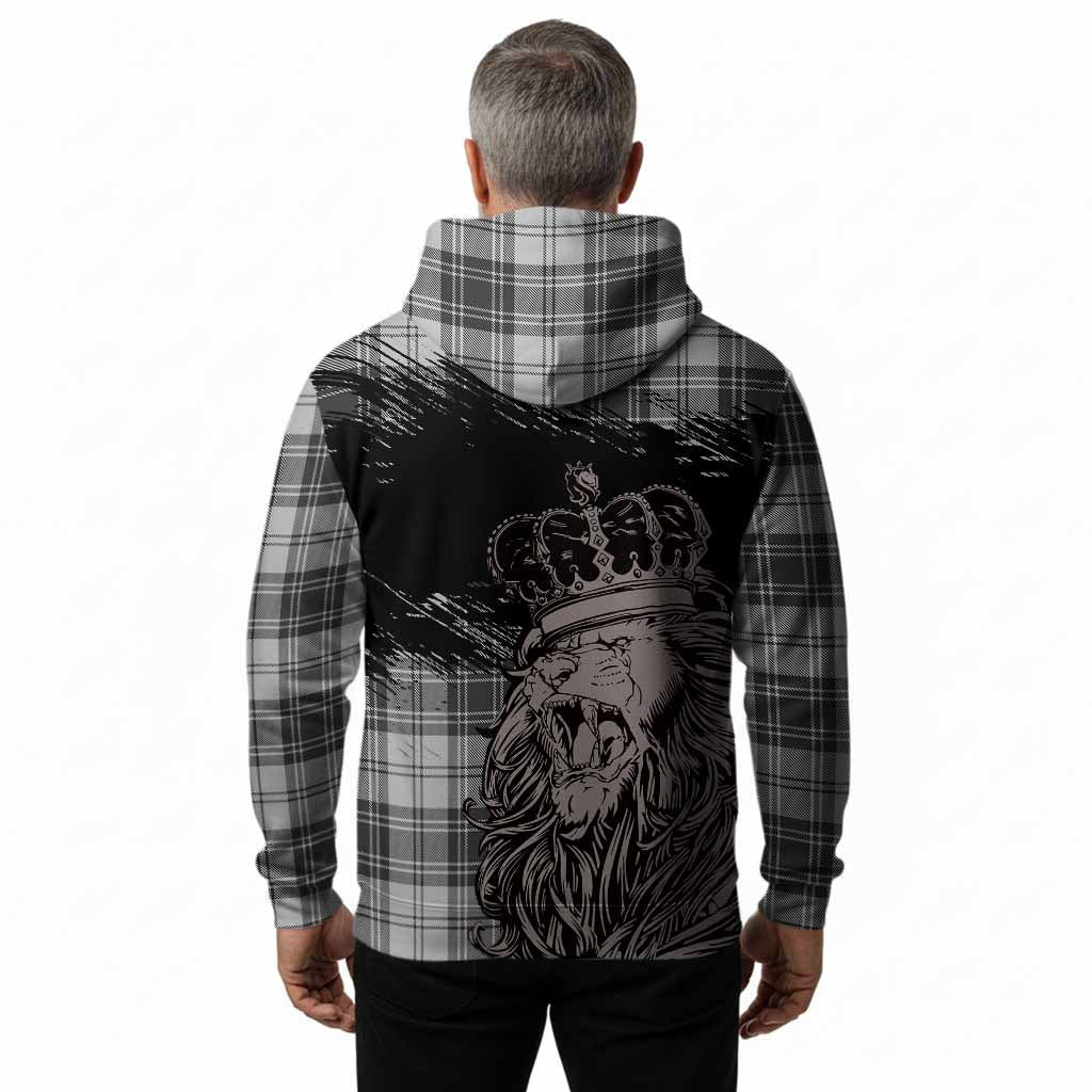 Glen Tartan Crest Hoodie Crowned Lion Heritage Style